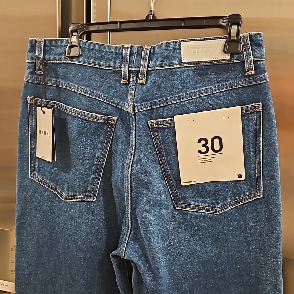 💕RE/DONE💕 70s Cigarette Jeans ~ River Blue 30 NWT - Picture 9 of 16